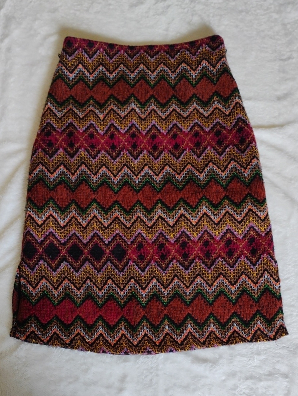 Tapestry Chevron Skirt Unsized XS?